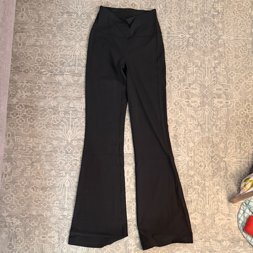 lululemon athletica Dark Gray Flare Leg Yoga Pants NWOT